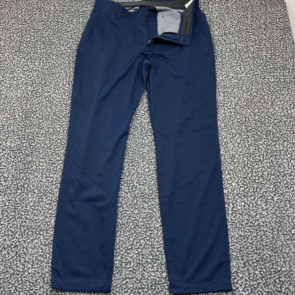 Under Armour‎ Golf Sweatpants Men 34x32 Blue Drawstring Pocket Outdoor